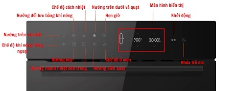 Bảng điều khiển Lò nướng Hafele HO-6T70A 