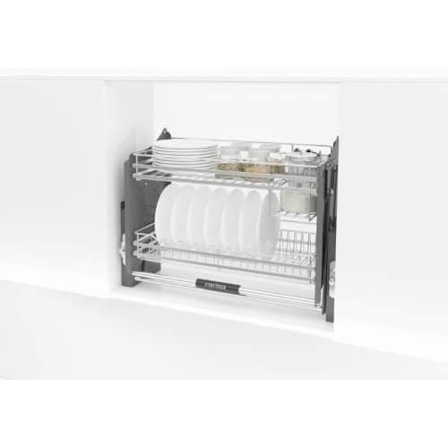 Ảnh rổ chén đĩa di động CUCINA LENTO 504.76.134 600mm Inox 304/ Xám