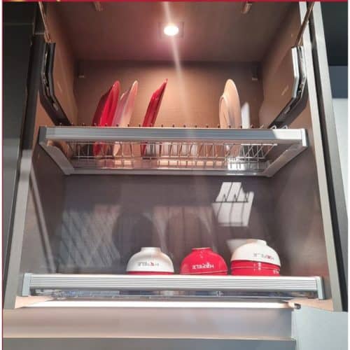 Ảnh thực tế rổ chén đĩa có khung PRESTO Cucina 544.40.008 Inox 304