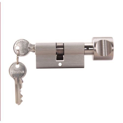 Ảnh thực tế ruột khóa 1 đầu chìa, 1 đầu vặn Hafele 916.96.307, 60mm Đồng thau