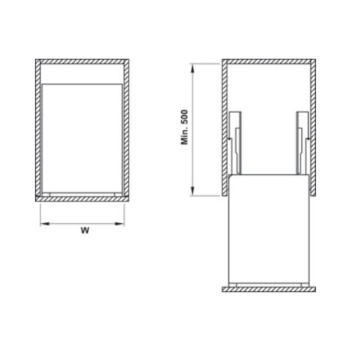 Thiết kế của Bộ rổ dao thớt, chai lọ SONATA Cucina 549.20.015 Inox 304