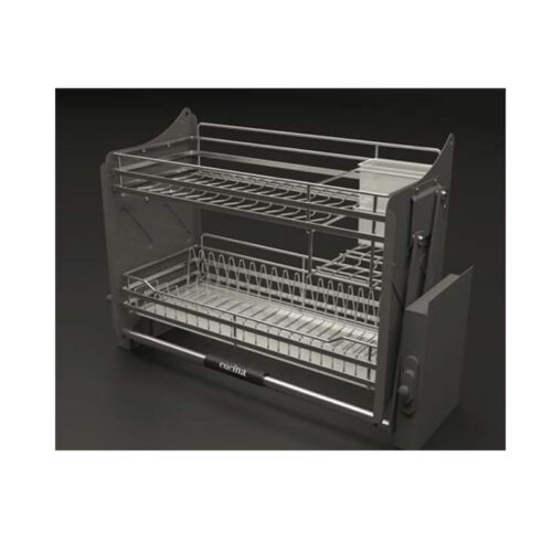 Rổ chén đĩa di động CUCINA LENTO 504.76.134 600mm Inox 304/ Xám