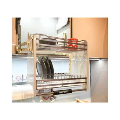 Ảnh thực tế bộ rổ bát đĩa Hafele Lento 504.76.012 800mm