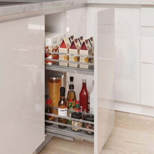 Ảnh thực tế bộ rổ gia vị Hafele Omero 549.20.825 400mm