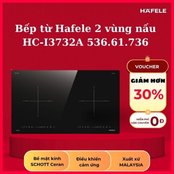 Bếp từ đôi Hafele HC-I3732A 536.61.736