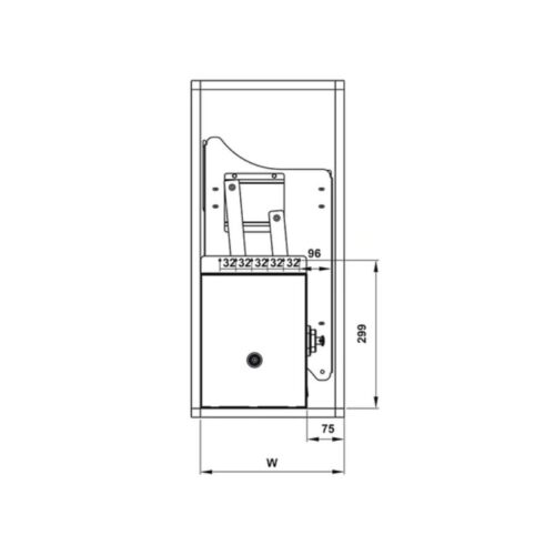 Bộ rổ bát đĩa Hafele Lento 504.76.013 900mm
