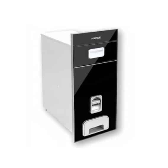 Thùng gạo mặt gương đen Hafele 549.32.991