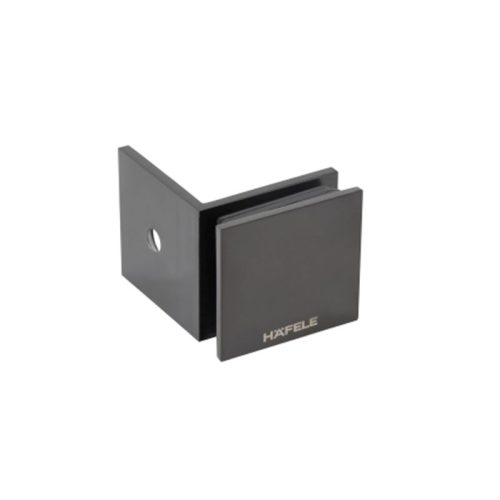 Kẹp kính - tường 90º có đế màu đen Hafele 981.77.911