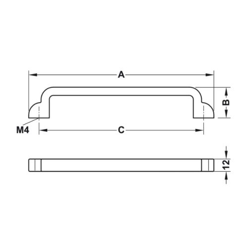 Lắp đặt tay nắm tủ Hafele 106.61.944