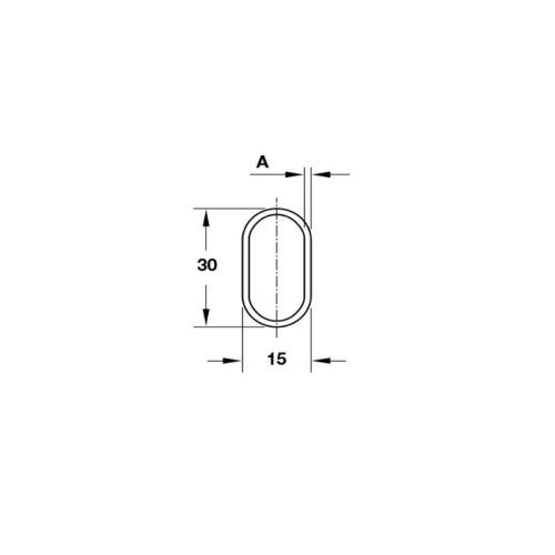 THiết kế của giá treo quần áo Oval Hafele 801.21.835