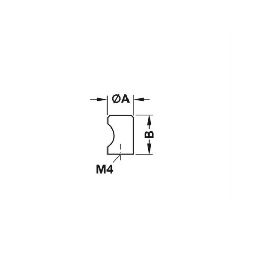 Thiết kế của quả nắm tủ 20mm Hafele 135.93.903