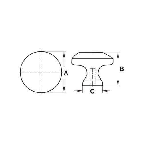 Thiết kế của quả nắm tủ cổ điển Hafele 122.07.120