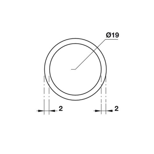 Thiết kế của thanh treo phòng tắm kính Hafele 981.74.001