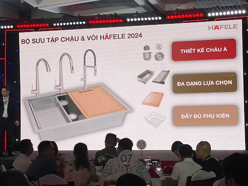 Bộ sưu tập chậu và vòi rửa bát Hafele 2024