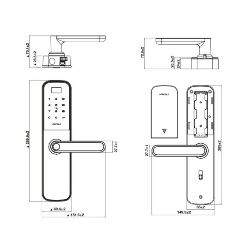 Thông số kỹ thuật hoá điện tử Hafele DL6000 912.20.581 (1)