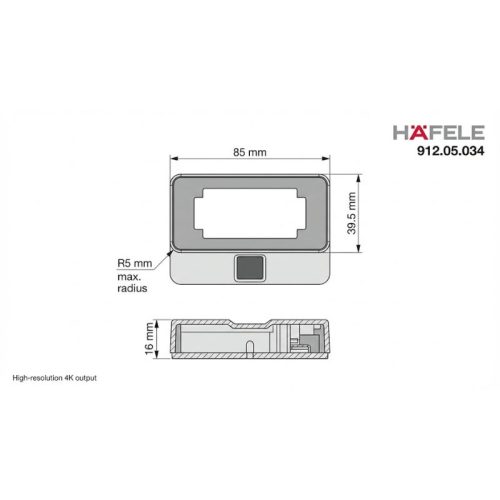 Đầu đọc vân tay Hafele 912.05.034 6 lap dat dau doc van tay hafele 912 05 034